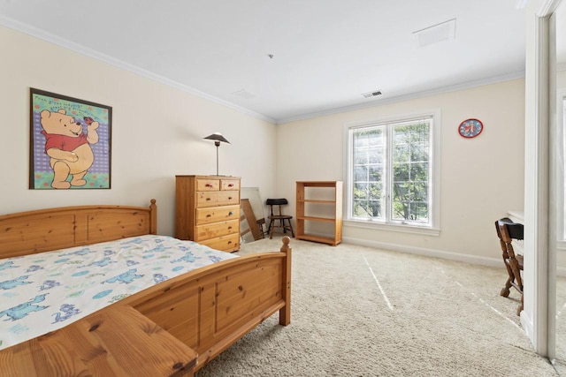 937 Braeburn Rd, Inverness, IL 60067 - carpeted bedroom with crown molding and baseboards