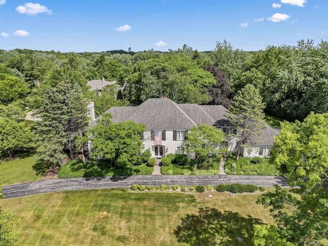 937 Braeburn Rd, Inverness, IL 60067 - view from above of property featuring a heavily wooded area