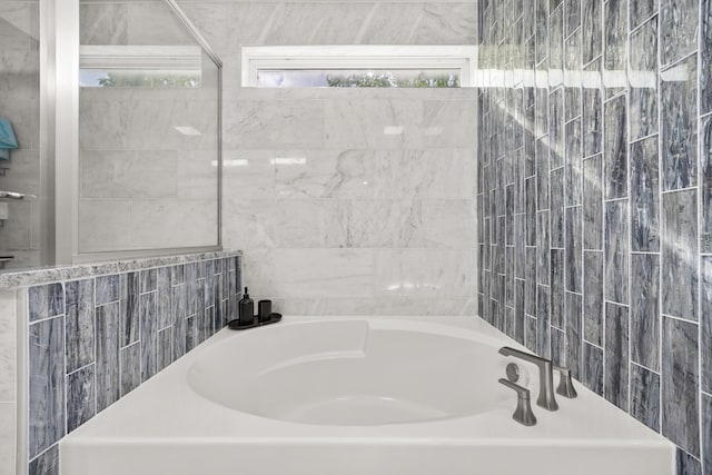 2853 Forestview Dr, Carpentersville, IL 60110 - bathroom with a garden tub