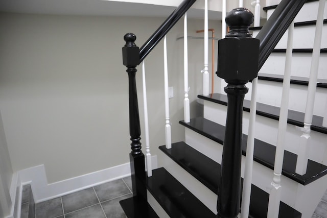 8346 S Baltimore Ave, Chicago, IL 60617 - stairway with tile patterned flooring and baseboards