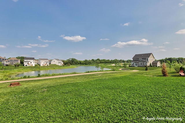21725 N Ashley St, Kildeer, IL 60047 - view of grassy yard with a water view