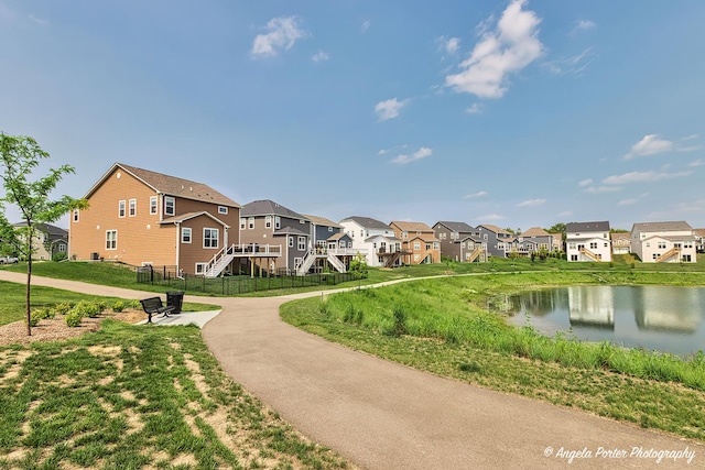 21725 N Ashley St, Kildeer, IL 60047 - view of property's community featuring a residential view, a water view, and stairs