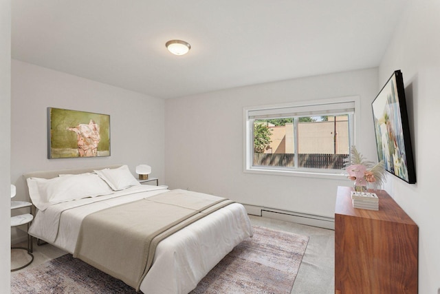 4711 Saint Joseph Creek Rd Unit 1E, Lisle, IL 60532 - carpeted bedroom featuring a baseboard radiator