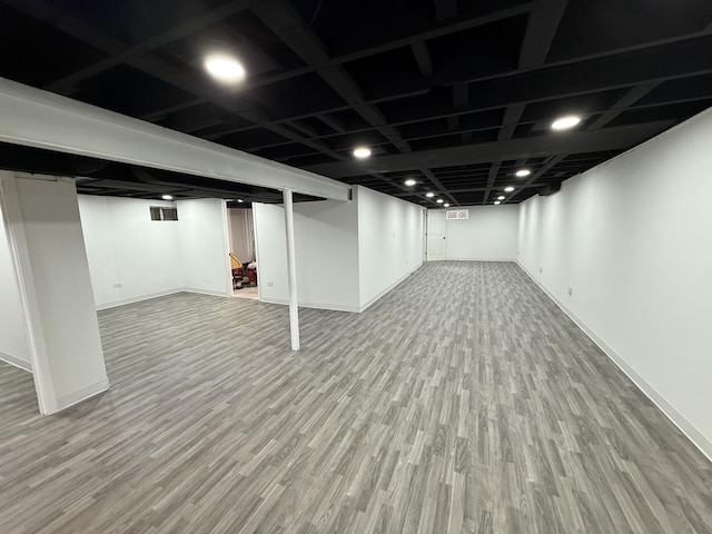 656 Springfield Ave, Joliet, IL 60435 - finished below grade area featuring wood finished floors