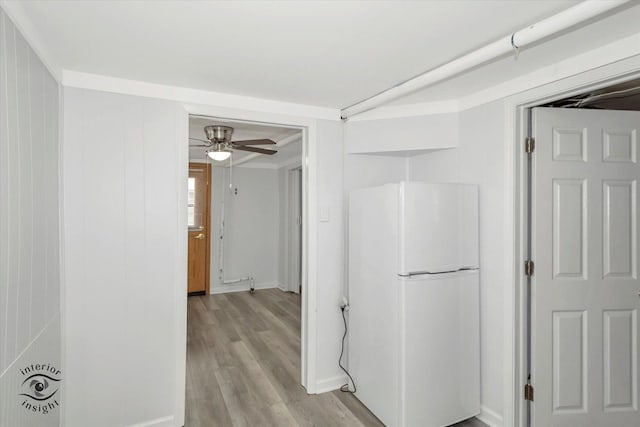 5716 W 64th Pl, Chicago, IL 60638 - hall featuring light wood-type flooring and baseboards