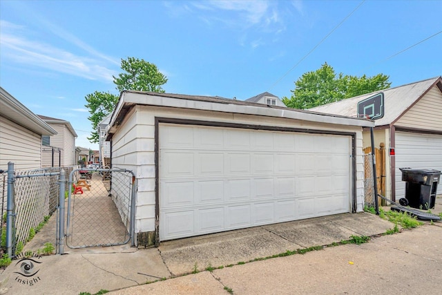 5716 W 64th Pl, Chicago, IL 60638 - detached garage with a gate