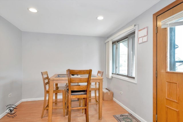 5716 W 64th Pl, Chicago, IL 60638 - dining area featuring plenty of natural light, light wood-style floors, and recessed lighting