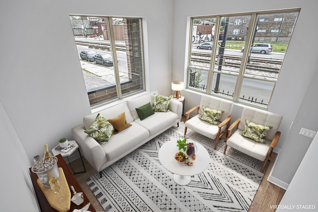 7239 S Exchange Ave, Chicago, IL 60649 - living room with plenty of natural light and wood finished floors
