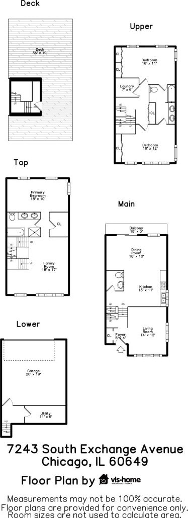 7239 S Exchange Ave, Chicago, IL 60649 - view of floor plan / room layout