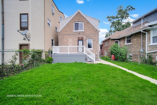5029 W Superior St, Chicago, IL 60644 - rear view of property featuring brick siding