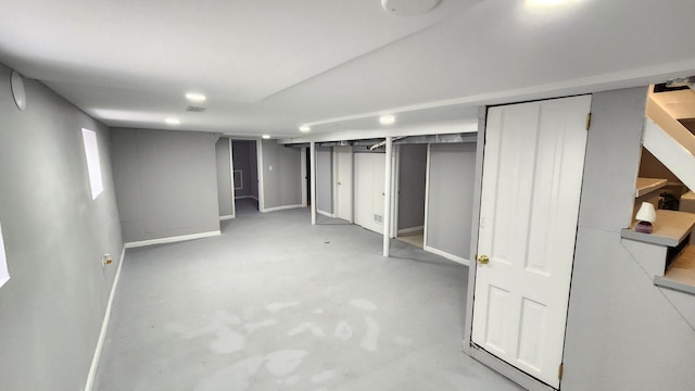 8127 S Blackstone Ave, Chicago, IL 60619 - unfurnished bedroom featuring concrete flooring and baseboards
