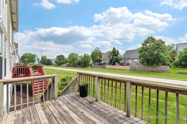 497 Le Moyne Ave, Romeoville, IL 60446 - wooden deck with a residential view