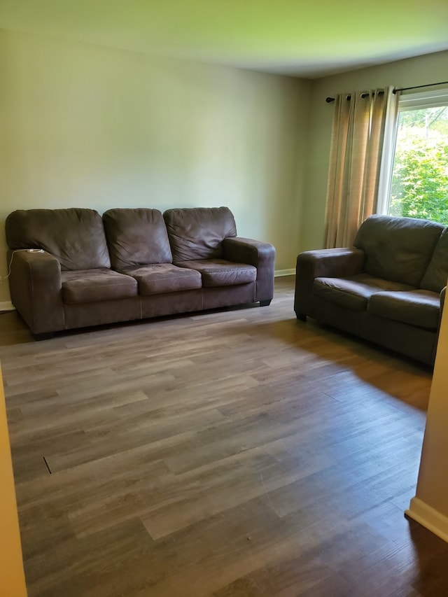 4917 Prairie Ave, Mchenry, IL 60050 - living room with wood finished floors and baseboards