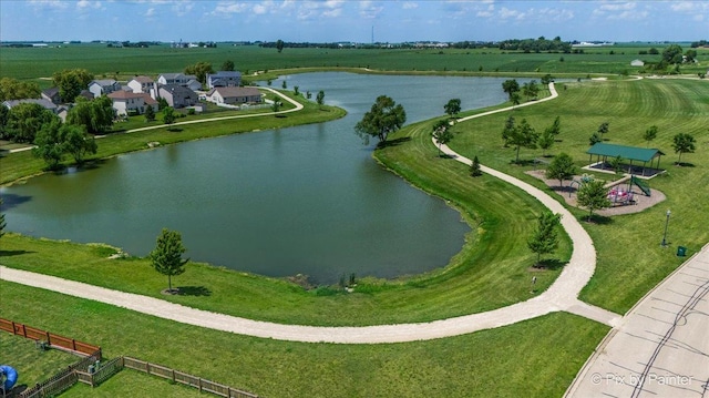 911 Water Stone Way, Malta, IL 60150 - bird's eye view of a large body of water