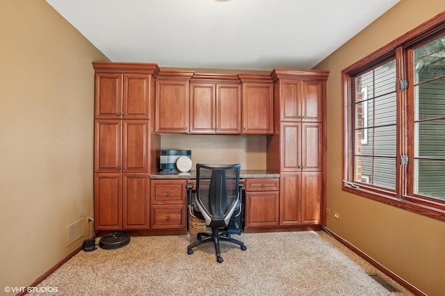9228 S 55th Ct, Oak Lawn, IL 60453 - office area with built in study area and light carpet