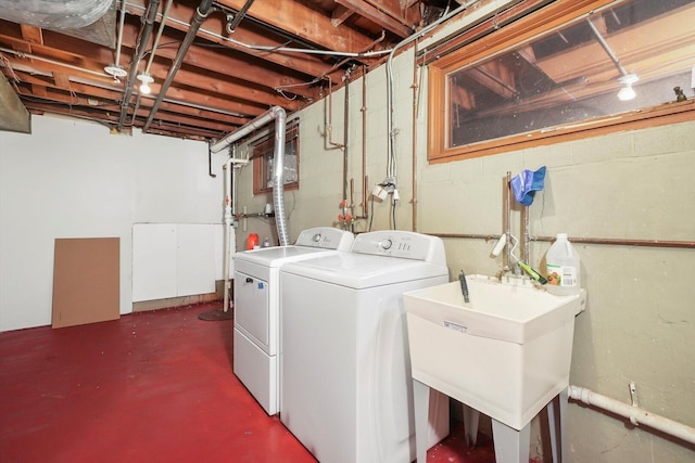2747 Perry Rd, Flossmoor, IL 60422 - laundry room with washer and clothes dryer