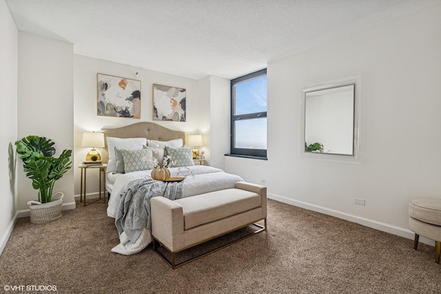 3660 N Lake Shore Dr Unit 4502, Chicago, IL 60613 - carpeted bedroom featuring baseboards and a textured ceiling