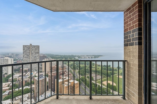 3660 N Lake Shore Dr Unit 4502, Chicago, IL 60613 - balcony with a water view and a view of city