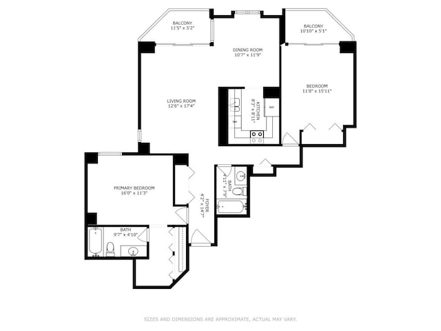 3660 N Lake Shore Dr Unit 4502, Chicago, IL 60613 - view of floor plan / room layout