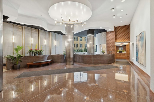 3660 N Lake Shore Dr Unit 4502, Chicago, IL 60613 - lobby with recessed lighting and a high ceiling