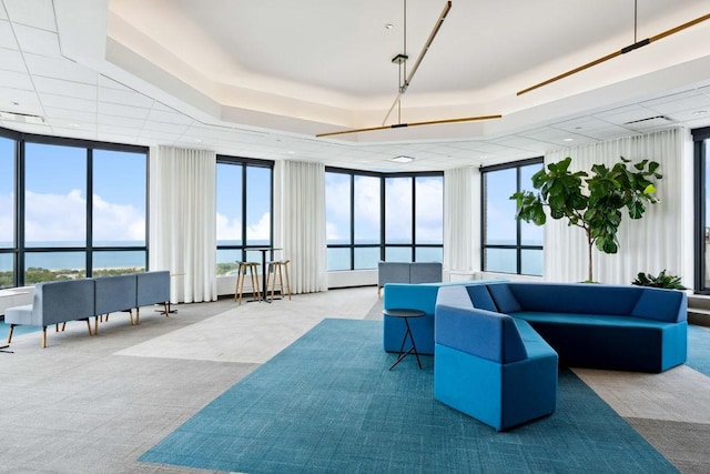 3660 N Lake Shore Dr Unit 4502, Chicago, IL 60613 - common area featuring floor to ceiling windows and a water view