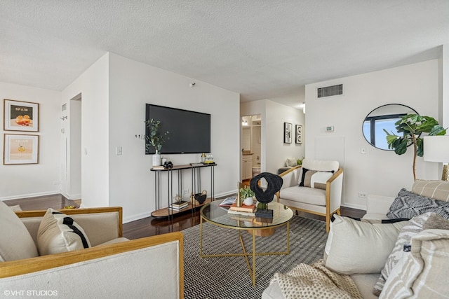 3660 N Lake Shore Dr Unit 4502, Chicago, IL 60613 - living area featuring wood finished floors and a textured ceiling