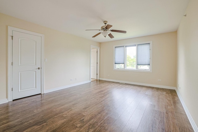 200 Ahmed Ct, Glendale Heights, IL 60139 - spare room featuring ceiling fan and wood finished floors