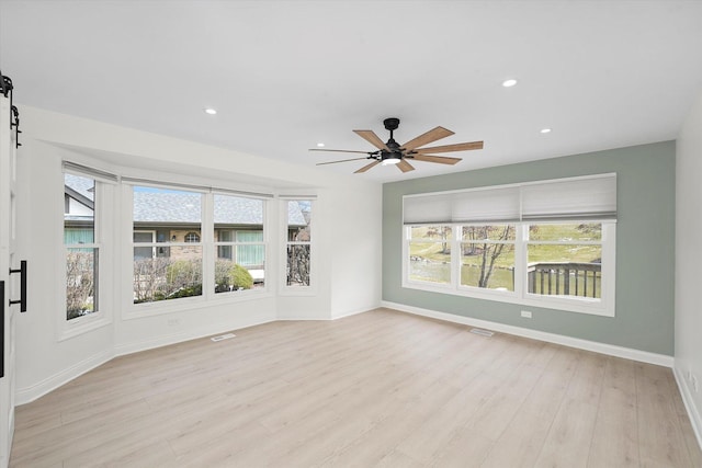 14449 Golf Rd, Orland Park, IL 60462 - unfurnished sunroom featuring a barn door