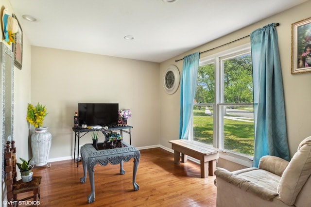 852 Pamela Dr, Bensenville, IL 60106 - sitting room featuring plenty of natural light, wood finished floors, and recessed lighting