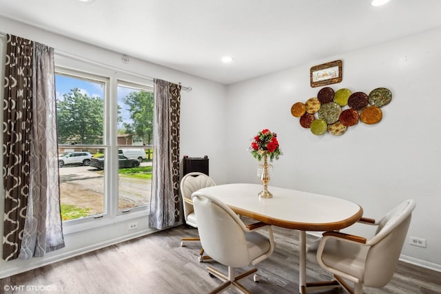 852 Pamela Dr, Bensenville, IL 60106 - dining room featuring wood finished floors, recessed lighting, and a desk