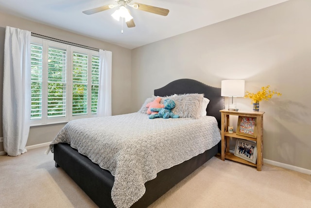 661 Regal Ln, Algonquin, IL 60102 - bedroom featuring light colored carpet and a ceiling fan