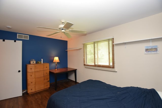 1116 Oakleaf Ave, Mchenry, IL 60051 - bedroom with wood finished floors and a ceiling fan