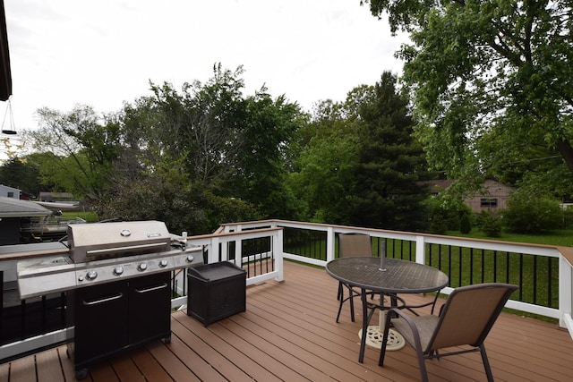 1116 Oakleaf Ave, Mchenry, IL 60051 - wooden terrace featuring outdoor dining space and a yard