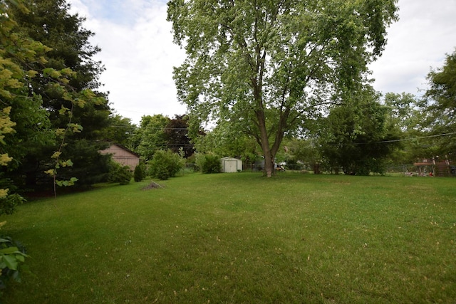 1116 Oakleaf Ave, Mchenry, IL 60051 - view of grassy yard with a storage shed