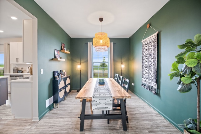 1462 Keller St, Elburn, IL 60119 - dining room with healthy amount of natural light, light wood finished floors, and recessed lighting