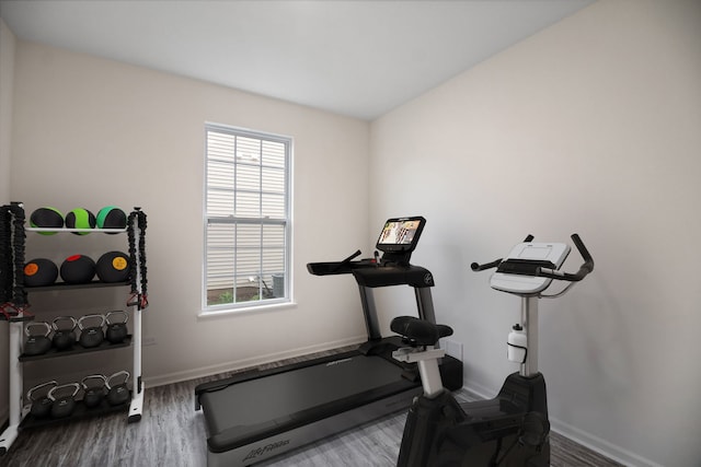 1462 Keller St, Elburn, IL 60119 - workout area with wood finished floors