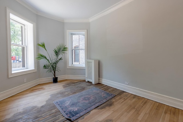 668 W Irving Park Rd Unit H1, Chicago, IL 60613 - unfurnished room with crown molding and wood finished floors