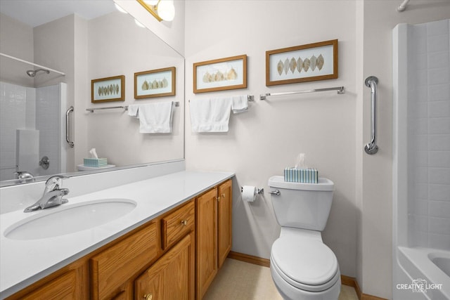 1909 Lakeside Dr, Montgomery, IL 60538 - bathroom featuring vanity and  shower combination