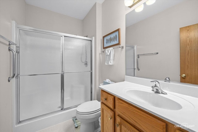 1909 Lakeside Dr, Montgomery, IL 60538 - full bathroom featuring a shower stall and vanity