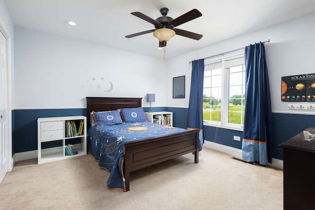 3527 Scottsdale Cir, Naperville, IL 60564 - bedroom with carpet flooring and ceiling fan
