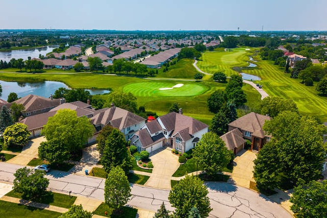 3527 Scottsdale Cir, Naperville, IL 60564 - aerial perspective of suburban area featuring a nearby body of water and a golf club