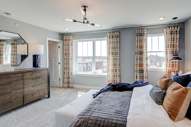 1058 E Oakton St, Des Plaines, IL 60018 - bedroom featuring light carpet and recessed lighting