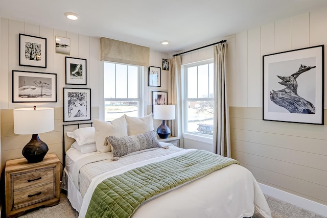 1060 E Oakton St, Des Plaines, IL 60018 - carpeted bedroom with wooden walls