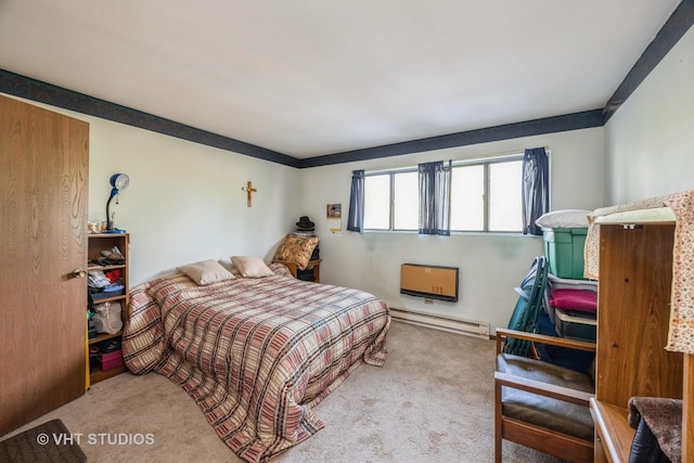 4436 Arbor Cir Unit 4, Downers Grove, IL 60515 - bedroom featuring baseboard heating and carpet flooring