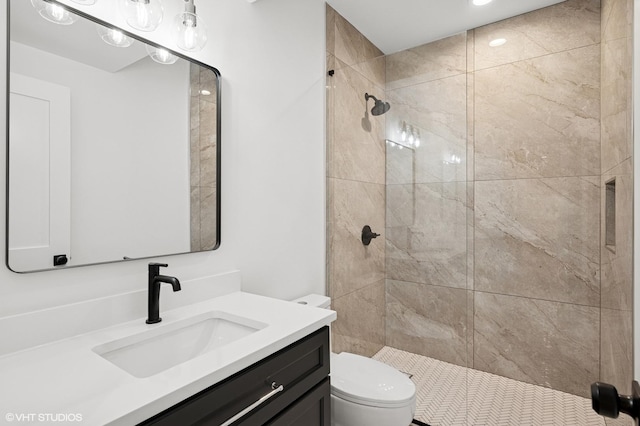 900 Pleasant Ln, Glenview, IL 60025 - bathroom with vanity and tiled shower