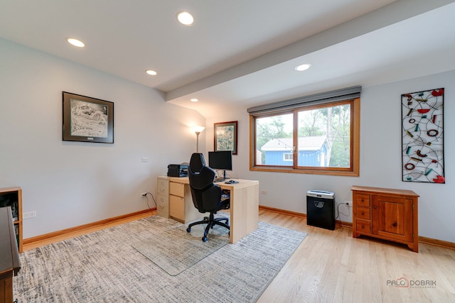 908 Jackson Ave, Wauconda, IL 60084 - office space featuring wood finished floors and recessed lighting