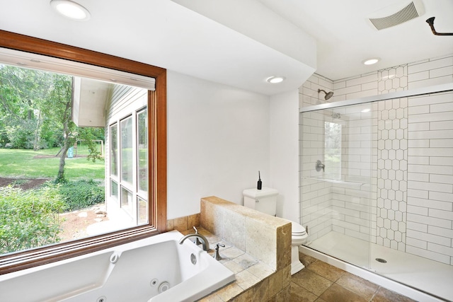 24 Robin Crest Rd, Hawthorn Woods, IL 60047 - full bath with a jetted tub, a stall shower, and recessed lighting