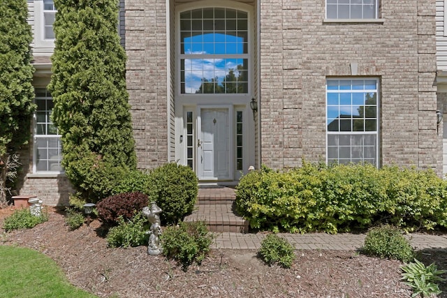 34405 N Bobolink Trl, Grayslake, IL 60030 - doorway to property featuring brick siding