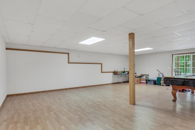 34405 N Bobolink Trl, Grayslake, IL 60030 - basement with wood finished floors