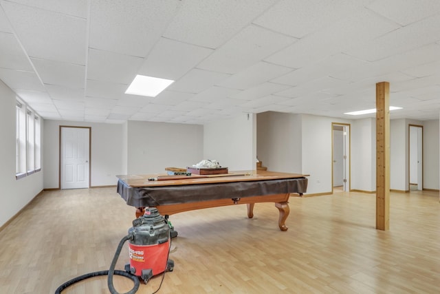 34405 N Bobolink Trl, Grayslake, IL 60030 - playroom with light wood-type flooring and billiards